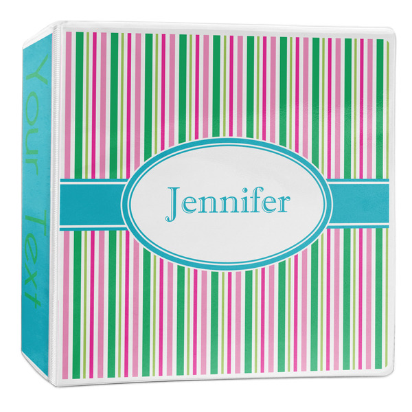 Custom Grosgrain Stripe 3-Ring Binder - 2 inch (Personalized)
