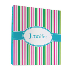 Grosgrain Stripe 3 Ring Binder - Full Wrap - 1" (Personalized)