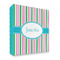 Grosgrain Stripe 3 Ring Binder - Full Wrap - 2" (Personalized)