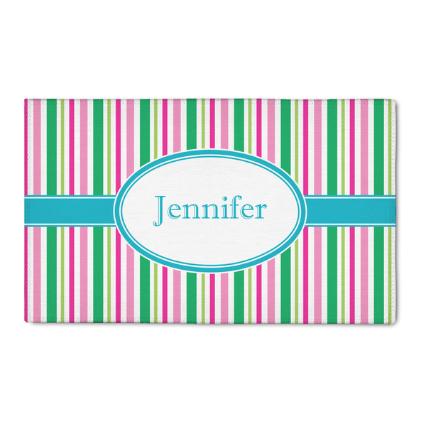 Custom Grosgrain Stripe 3' x 5' Indoor Area Rug (Personalized)