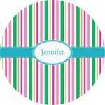 Grosgrain Stripe Multipurpose Round Labels - 5" (Personalized)