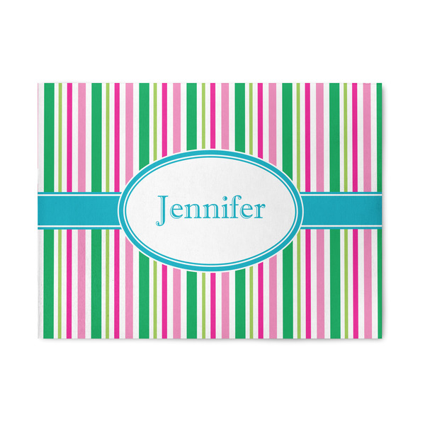 Custom Grosgrain Stripe 5' x 7' Indoor Area Rug (Personalized)