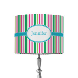 Grosgrain Stripe 8" Drum Lamp Shade - Fabric (Personalized)