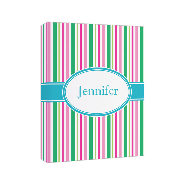 Grosgrain Stripe 8x10 - Canvas Print - Angled View