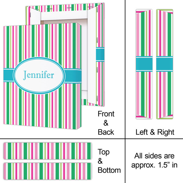 Grosgrain Stripe 8x10 - Canvas Print - Approval