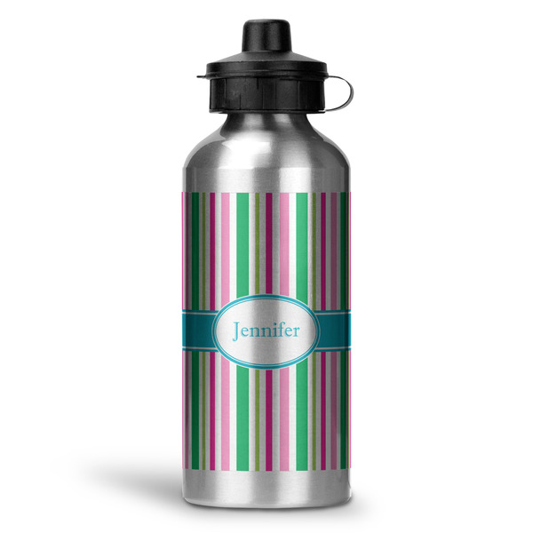 Custom Grosgrain Stripe Water Bottle - Aluminum - 20 oz (Personalized)