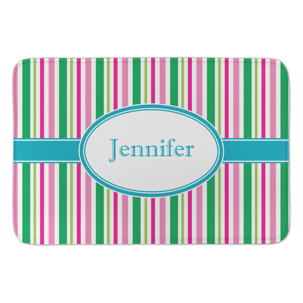 Custom Grosgrain Stripe Anti-Fatigue Kitchen Mat (Personalized)