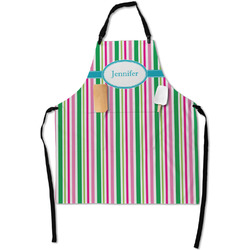 Grosgrain Stripe Apron With Pockets w/ Name or Text
