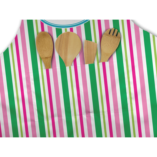 Grosgrain Stripe Apron - Pocket Detail with Props