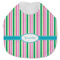 Grosgrain Stripe Jersey Knit Baby Bib w/ Name or Text