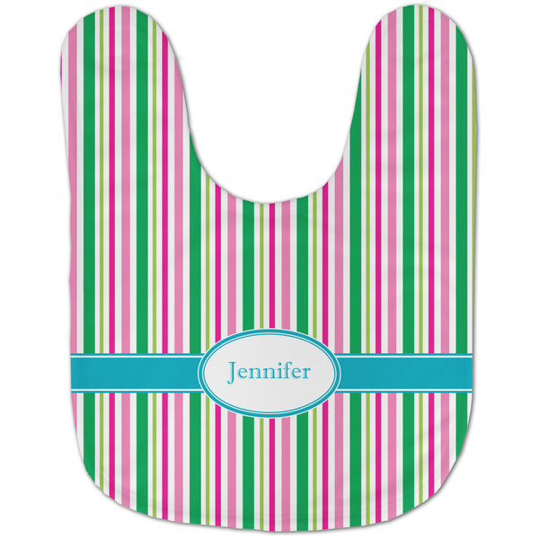 Grosgrain Stripe Baby Bib - AFT flat