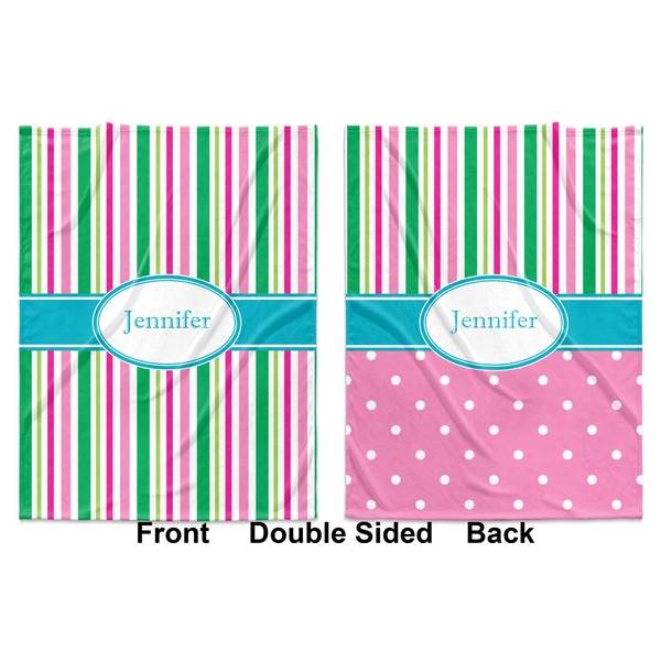 Grosgrain Stripe Baby Blanket (Double Sided - Printed Front and Back)