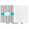 Grosgrain Stripe Baby Blanket (Single Side - Printed Front, White Back)