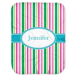 Grosgrain Stripe Baby Swaddling Blanket (Personalized)