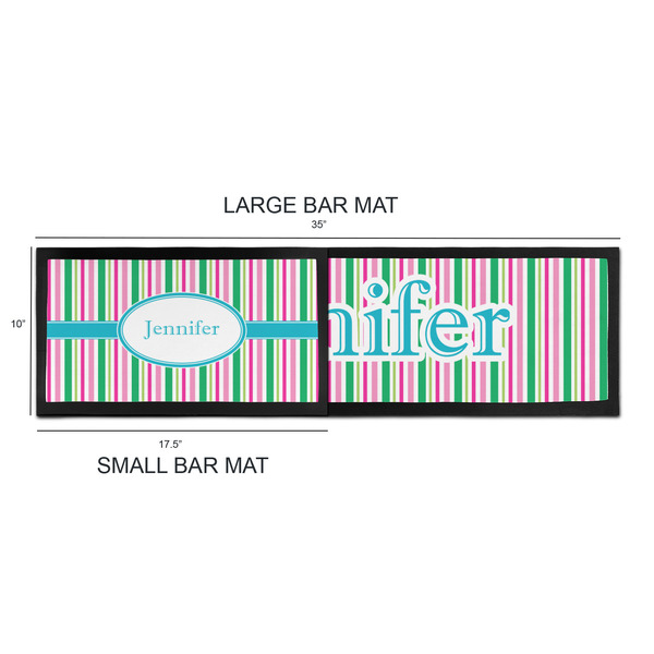 Grosgrain Stripe Bar Mats - Sizing Chart