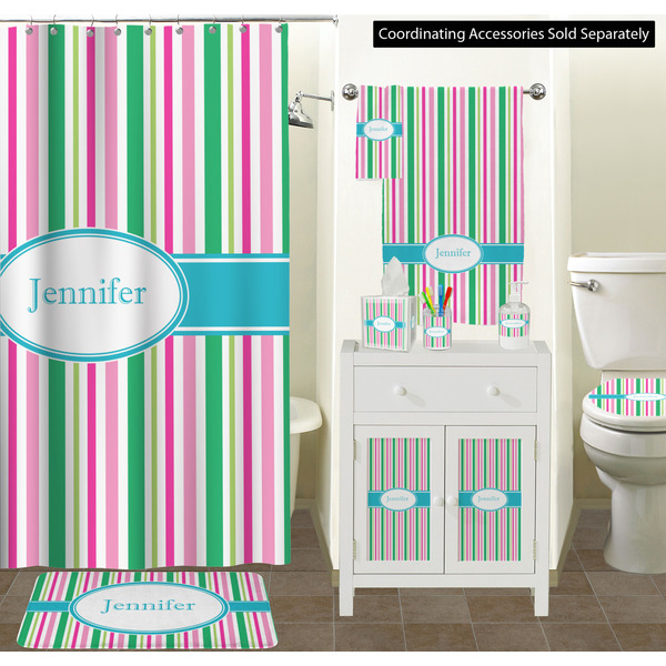 Grosgrain Stripe Bathroom Scene