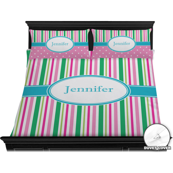 Grosgrain Stripe Bedding Set (King) - Duvet