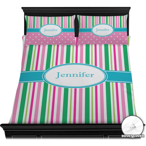 Grosgrain Stripe Bedding Set (Queen) - Duvet