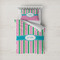 Grosgrain Stripe Duvet Cover Set - Twin (Personalized)