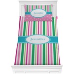 Grosgrain Stripe Comforter Set - Twin XL (Personalized)