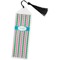 Grosgrain Stripe Bookmark with tassel - Flat