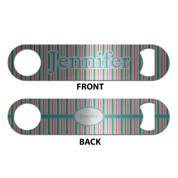 Grosgrain Stripe Bottle Opener - Front & Back