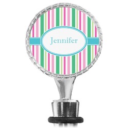 Grosgrain Stripe Wine Bottle Stopper (Personalized)