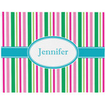 Grosgrain Stripe Woven Fabric Placemat - Twill w/ Name or Text
