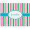Grosgrain Stripe Woven Fabric Placemat - Twill w/ Name or Text
