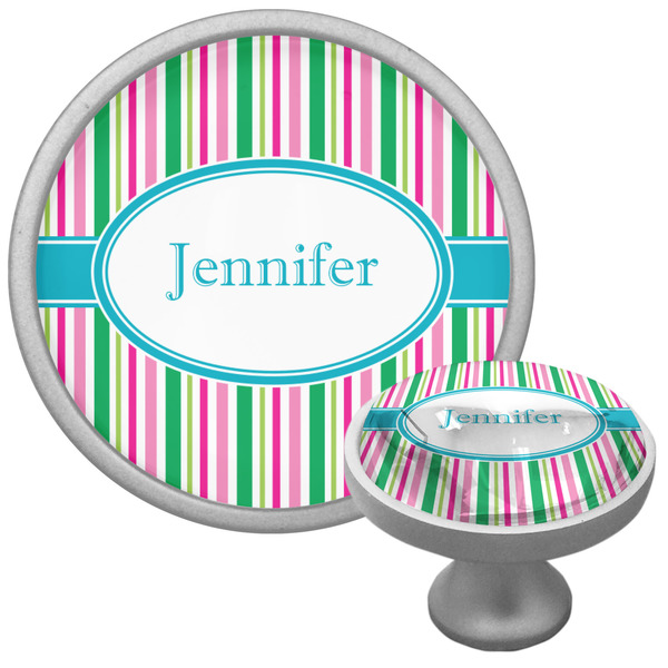 Custom Grosgrain Stripe Cabinet Knob (Personalized)