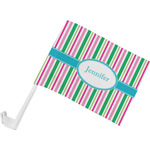 Grosgrain Stripe Car Flag - Small w/ Name or Text