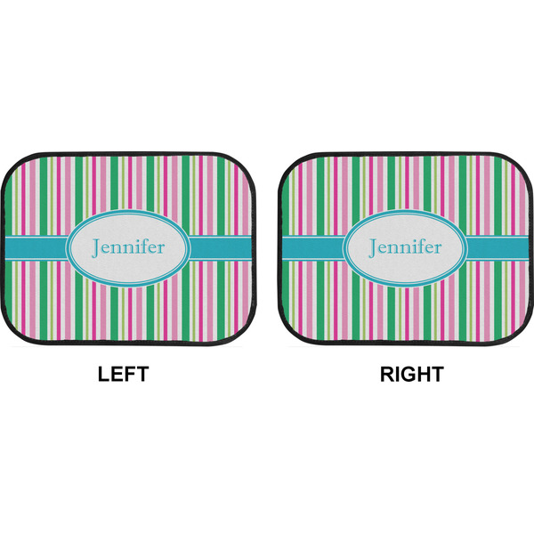 Grosgrain Stripe Car Floor Mats (Back Seat) (Approval)