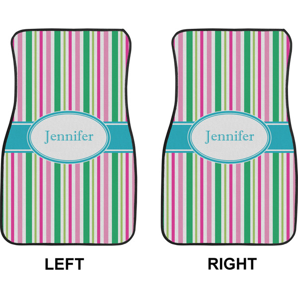 Grosgrain Stripe Car Mat Front - Approval