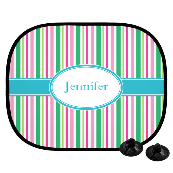 Custom Grosgrain Stripe Car Side Window Sun Shade (Personalized)