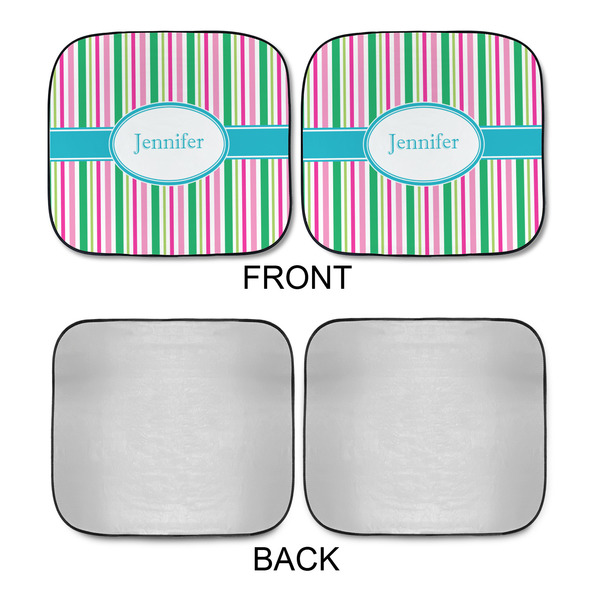 Grosgrain Stripe Car Sun Shades - APPROVAL