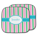 Grosgrain Stripe Car Sun Shade - Two Piece (Personalized)