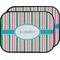 Grosgrain Stripe Car Floor Mats (Back Seat) (Personalized)