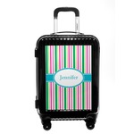 Grosgrain Stripe Carry On Hard Shell Suitcase (Personalized)