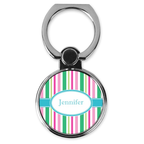 Custom Grosgrain Stripe Cell Phone Ring Stand & Holder (Personalized)