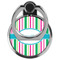 Grosgrain Stripe Cell Phone Ring Stand & Holder - Front (Collapsed)