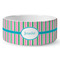Grosgrain Stripe Ceramic Dog Bowl - Large (Personalized)