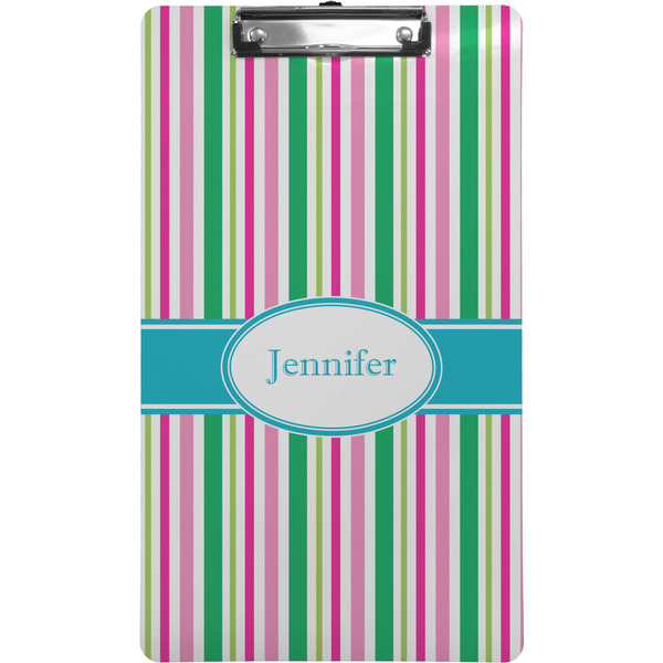 Custom Grosgrain Stripe Clipboard (Legal Size) w/ Name or Text
