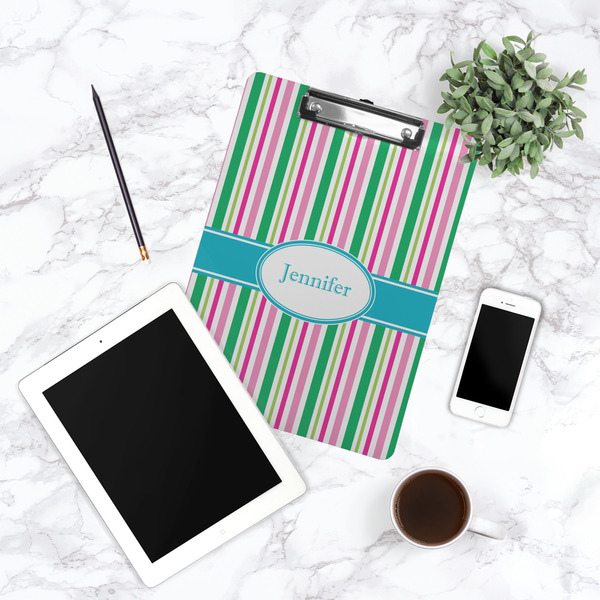 Grosgrain Stripe Clipboard - Lifestyle Photo