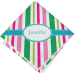 Grosgrain Stripe Cloth Napkin w/ Name or Text