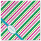 Grosgrain Stripe Cloth Napkins - Personalized Lunch (Single Full Open)