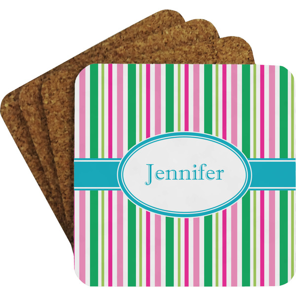 Grosgrain Stripe Coaster Set (Personalized)