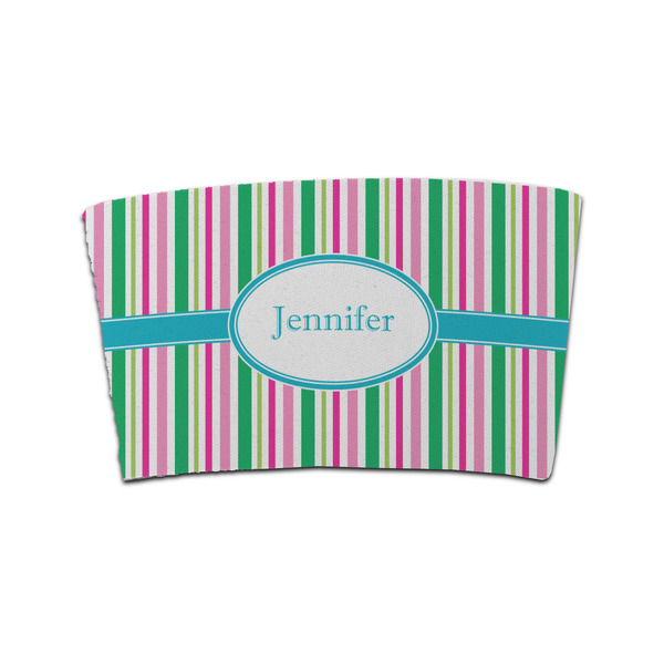 Custom Grosgrain Stripe Coffee Cup Sleeve (Personalized)