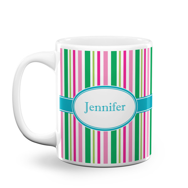 Custom Grosgrain Stripe Coffee Mug (Personalized)