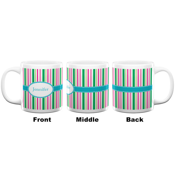 Grosgrain Stripe Coffee Mug - 20 oz - White APPROVAL