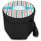 Grosgrain Stripe Collapsible Personalized Cooler & Seat (Closed)